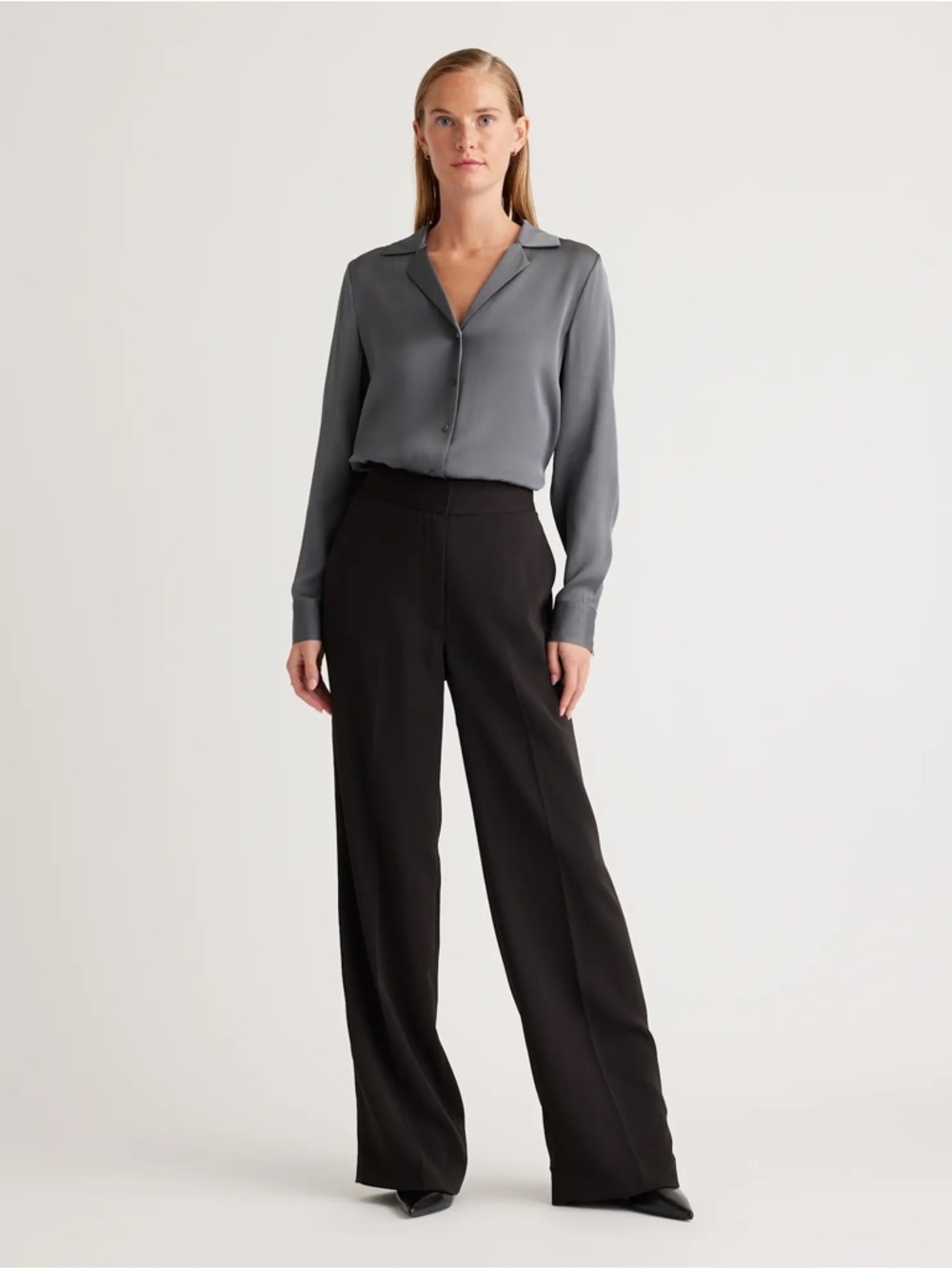 Quince Stretch Crepe Classic Trouser Pants